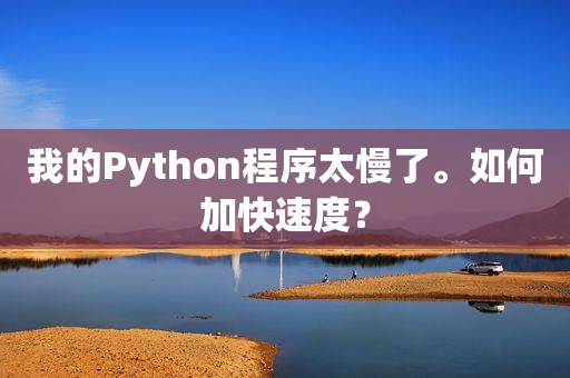 我的Python程序太慢了。如何加快速度？