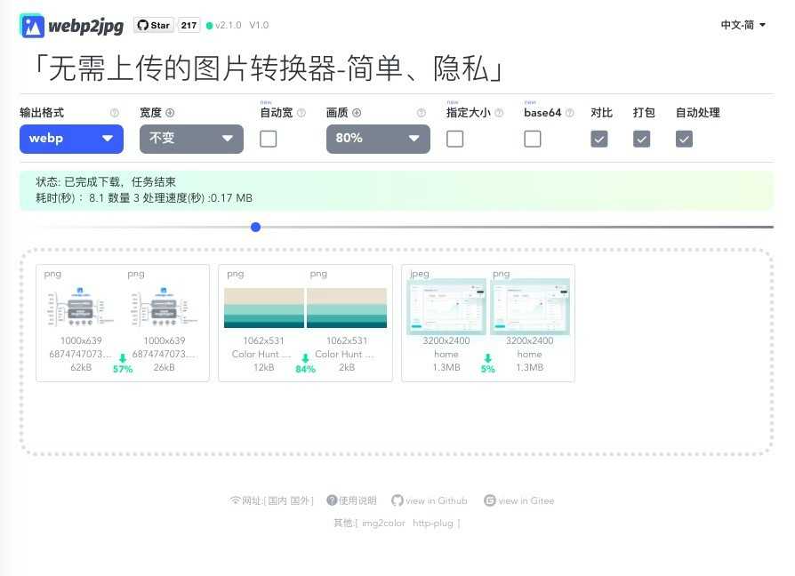 webp2jpg图片格式转换网站源码