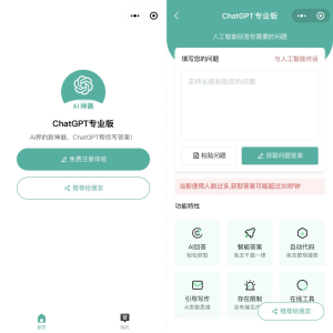 火爆全网的ChatGPT小程序页面模板，让AI回答你的任何问题！