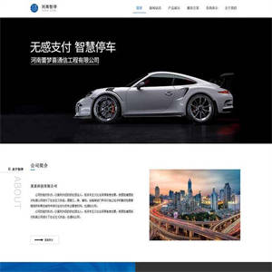 智能停车系统公司网站静态HTML模板