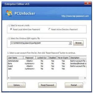 PCUnlocker Enterprise Edition(win系统解锁工具) v5.6 x64 ISO镜像特别版 附使用方法