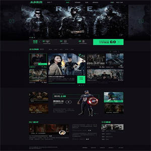 Thinkphp内核黑色UI视频影视电影网站系统源码