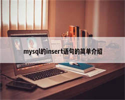 mysql的insert语句的简单介绍