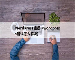 WordPress错误（wordpress错误怎么解决）