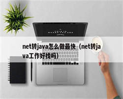 net转java怎么做最快（net转java工作好找吗）