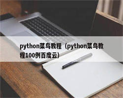 python菜鸟教程（python菜鸟教程100例百度云）