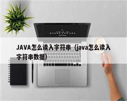 JAVA怎么读入字符串（java怎么读入字符串数据）