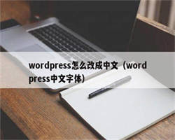 wordpress怎么改成中文（wordpress中文字体）