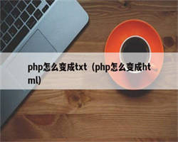 php怎么变成txt（php怎么变成html）