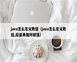 java怎么定义数组（java怎么定义数组,后面再循环赋值）