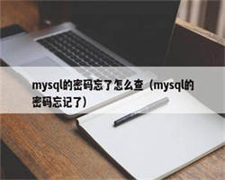 mysql的密码忘了怎么查（mysql的密码忘记了）