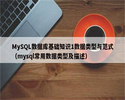 MySQL数据库基础知识1数据类型与范式（mysql常用数据类型及描述）