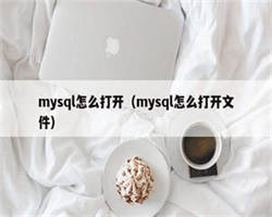 mysql怎么打开（mysql怎么打开文件）