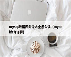 mysql数据库命令大全怎么读（mysql命令详解）