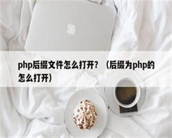 php后缀文件怎么打开？（后缀为php的怎么打开）