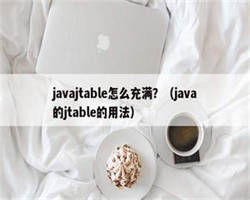 javajtable怎么充满？（java的jtable的用法）