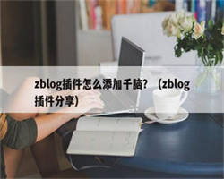 zblog插件怎么添加千脑？（zblog插件分享）