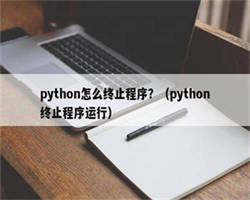 python怎么终止程序？（python终止程序运行）