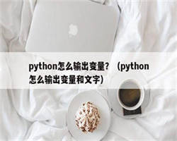 python怎么输出变量？（python怎么输出变量和文字）