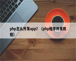 php怎么开发app？（php程序开发教程）