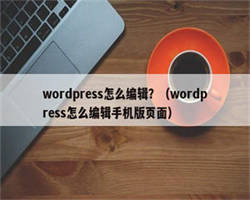 wordpress怎么编辑？（wordpress怎么编辑手机版页面）