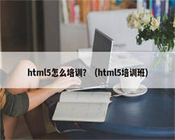 html5怎么培训？（html5培训班）