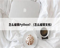 怎么编辑Python？（怎么编辑文档）