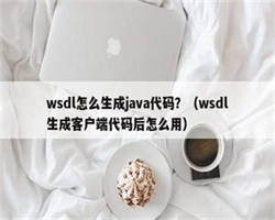 wsdl怎么生成java代码？（wsdl生成客户端代码后怎么用）