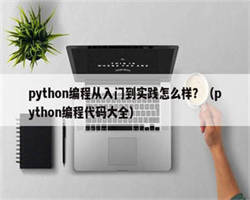 python编程从入门到实践怎么样？（python编程代码大全）